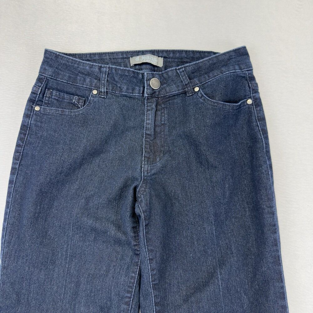 D. Jeans Career Jeans Straight‎ Womens 6 (28x25½) Dark Blue Stretchy Comfy - Picture 4 of 11